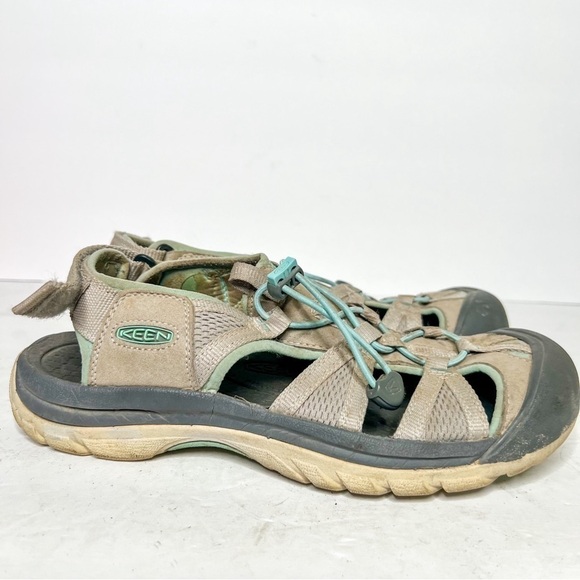 Keen Newport H2 Gray Blue Sandals Water Shoes Summer Size 10 Women’s - Picture 2 of 6